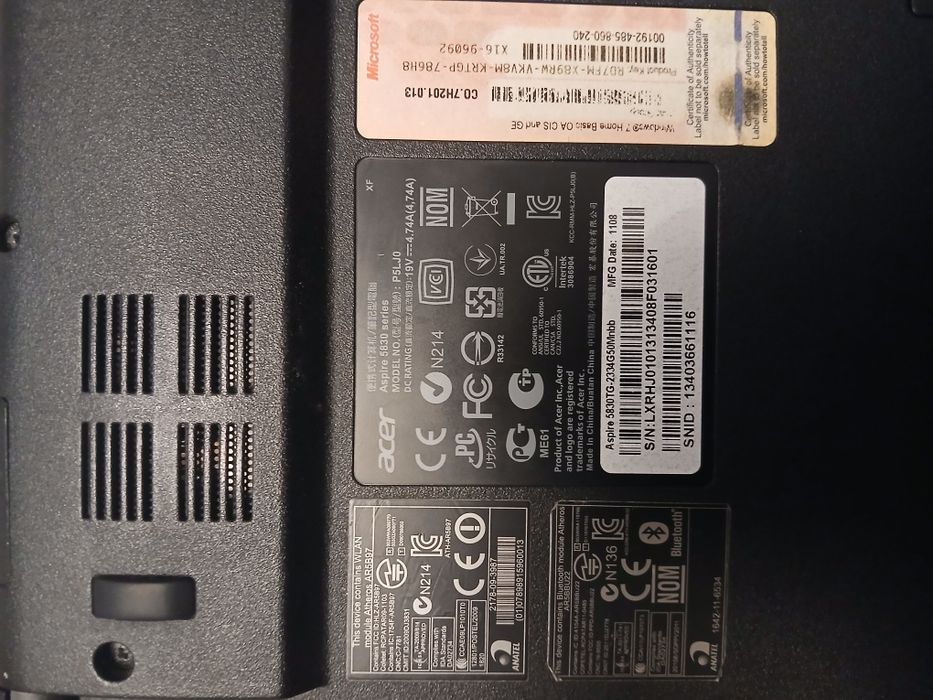 Продаю ноутбук acer