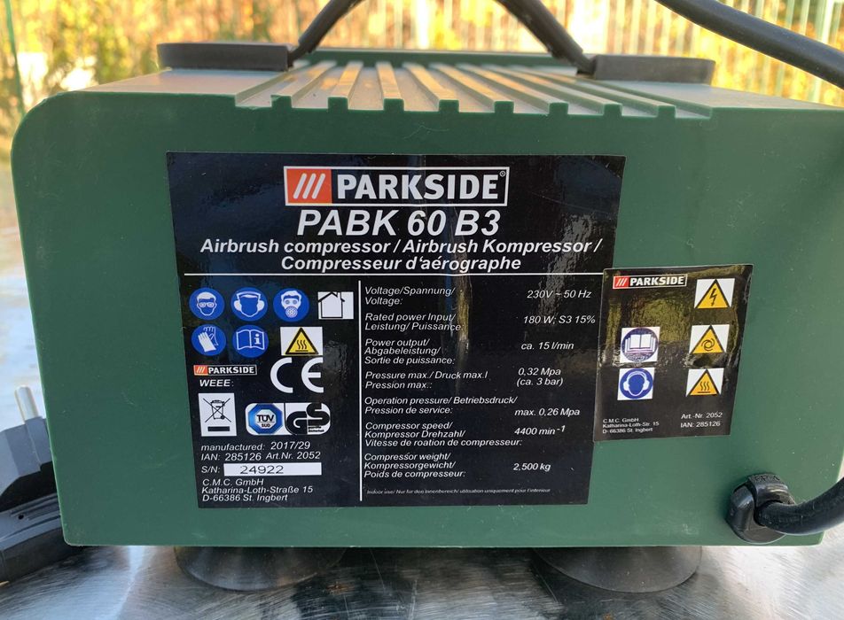 Аерограф Parkside