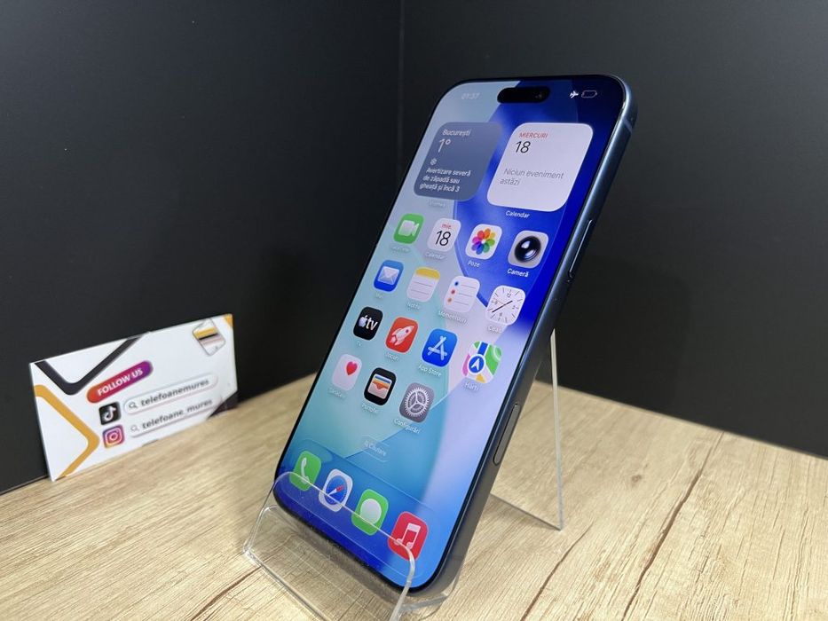 Iphone 17 Pro Max 256Gb Deep Blue Second-Hand Ca nou 3 ani garanție, T