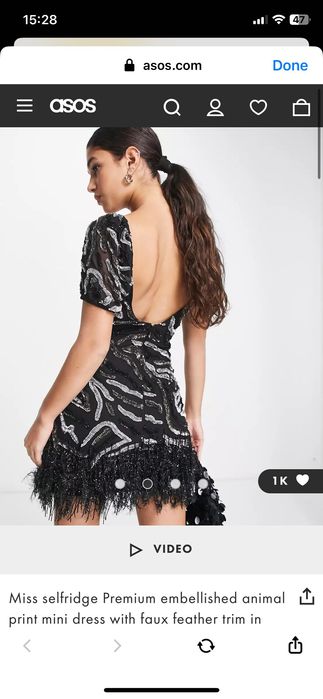 Rochie asos paiete
