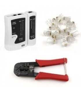 Клещи за кримпване на LAN кабели RJ45