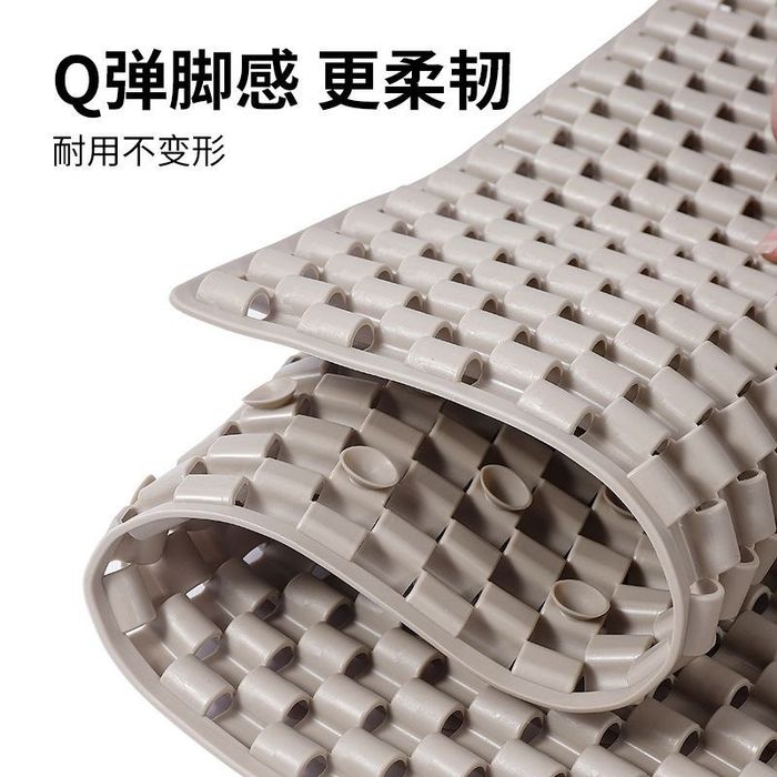 Коврик для ванной противоскользящий массажный, серый