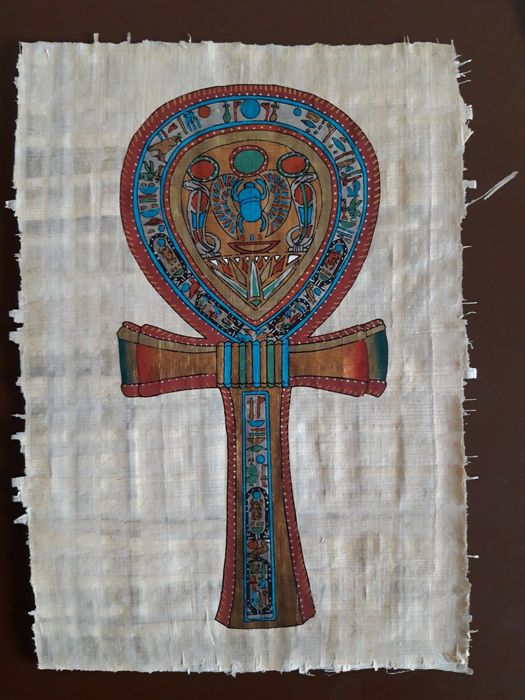 Картина на папирусе подарок