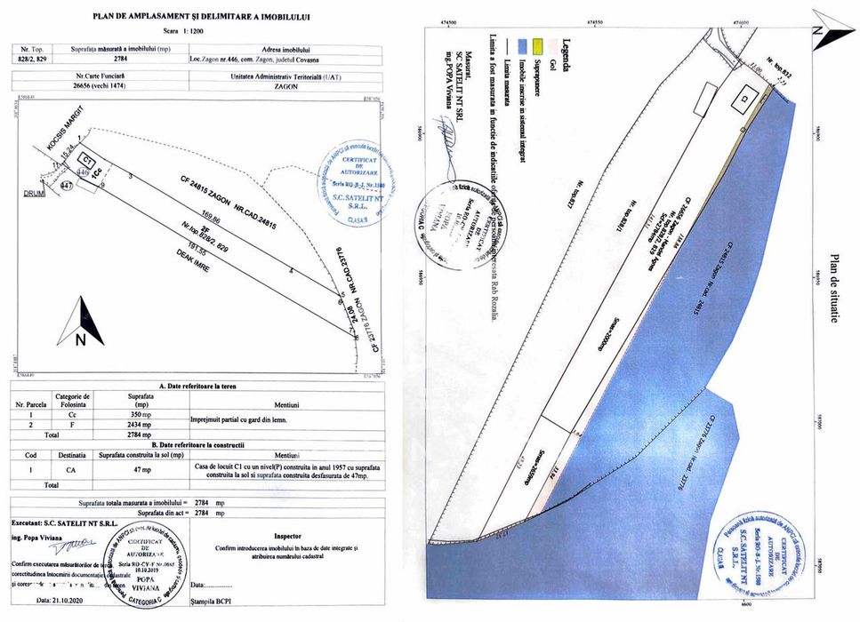 Casă cu teren intravilan | Zagon | COMISION 0%