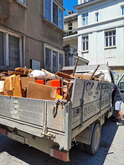Извозване на стари мебели и строителни отпадъци!