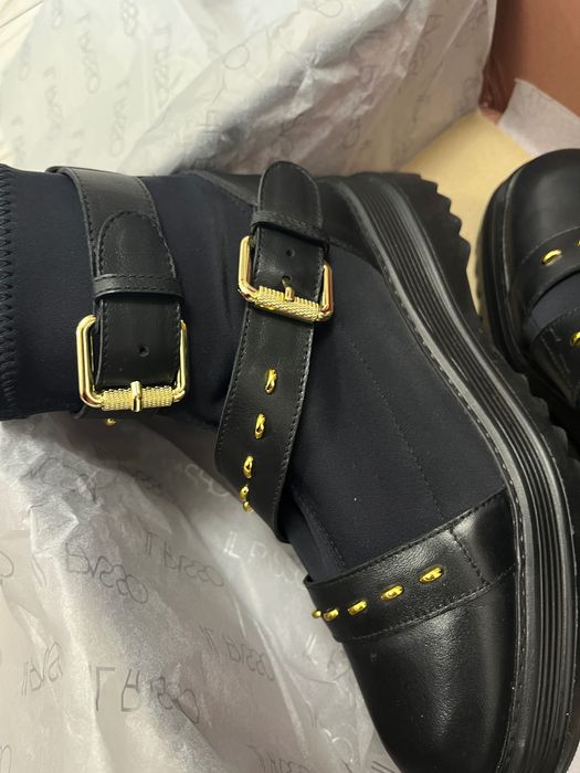 Ghete dama Musette, KEIRA A94, Piele naturală, negru
