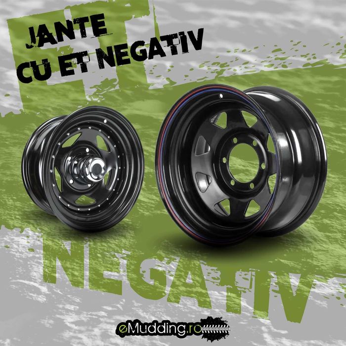 Jante de tabla OFF-ROAD cu ET negativ pentru autovehicule de teren
