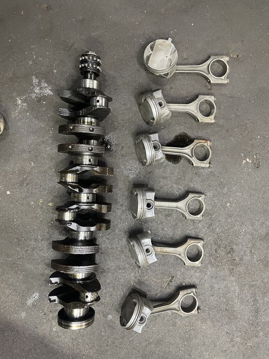 М50 2,5 каленвал, шатун поршен