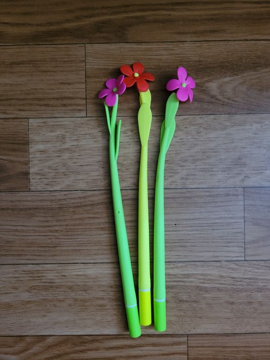 Ручки шариковые Цветы