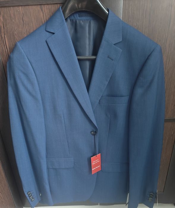 Sacou Tailor & Son - Albastru - Marime 46 - 100% Lână (NOU!)