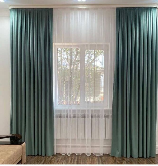 Штор тюлімен бірге 15000