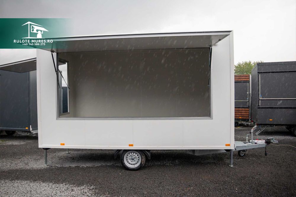 Rulota comerciala 4m cu doua obloane, 1350 kg, NOUA, PE STOC