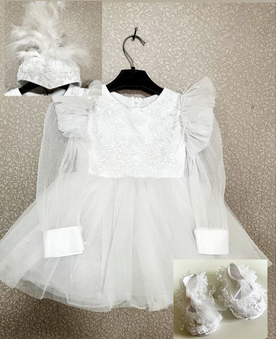 Белое платье на годик