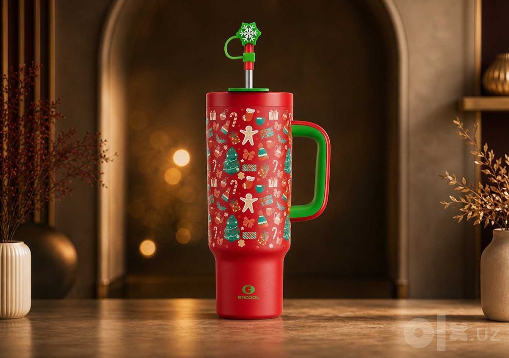 Термостакан ENCOOL Christmas 40 oz, 1,18 л, новый