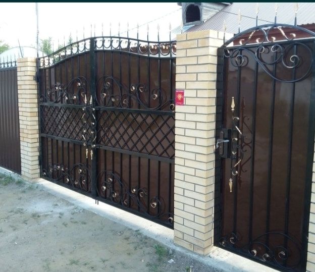 Ворота и забор установкой
