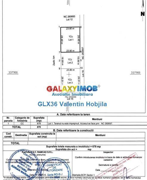 Vanzare teren  cu PUZ  571 mp Baneasa Greenfield Teisani