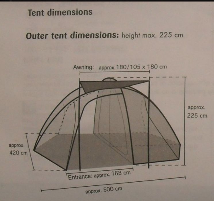 Cort camping Adventuridge 6 persoane