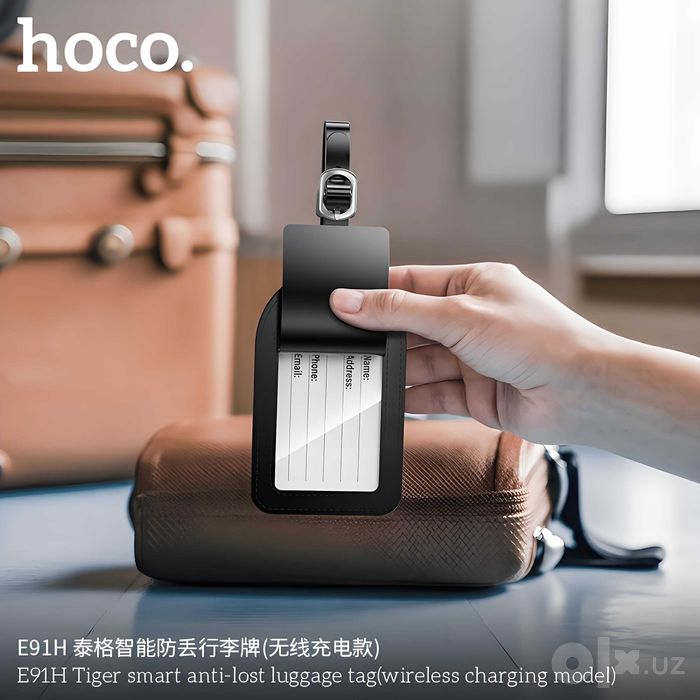 Hoco E91H Luggage Tag Смарт локатор для багажа с защитой от потери