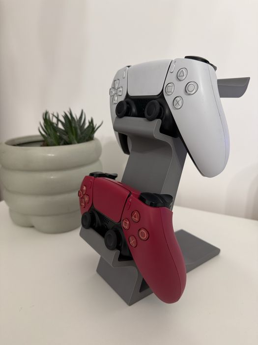 Suport PS5 DualSense + Căști Gaming | Stand 3D Premium |