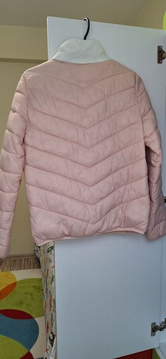Дамско яке розово и бяло