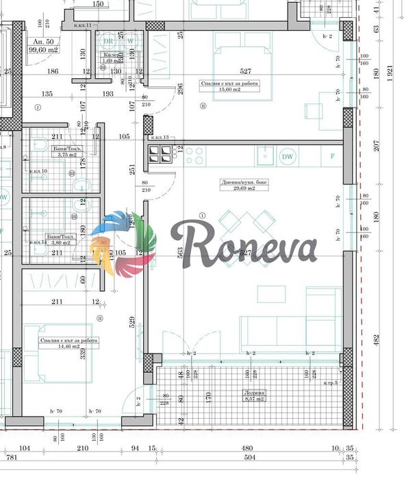 Продава се Тристаен апартамент в Варна, Кайсиева градина - 97 кв.м за 658 €/кв.м - Снимка #2