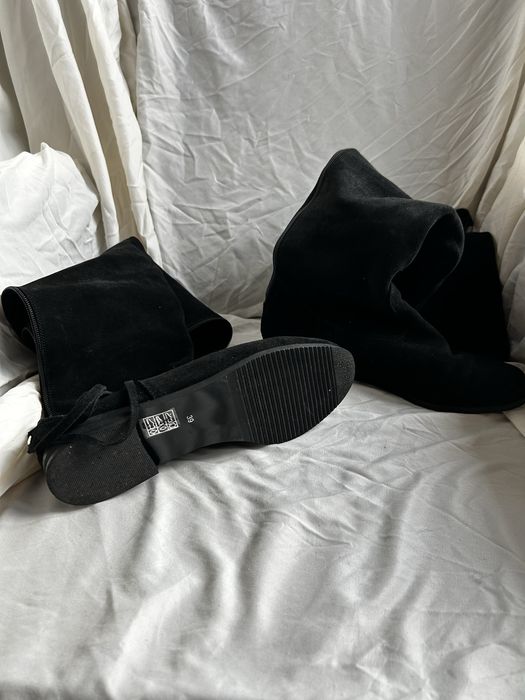 Ghete lungi peste genunchi piele intoarsa noi