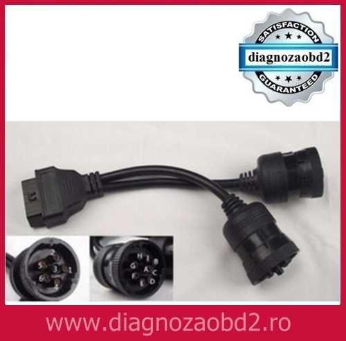 Cablu adaptor J1939 9 pini + 6 pini diagnoza OBD2 pt. camioane utilaje