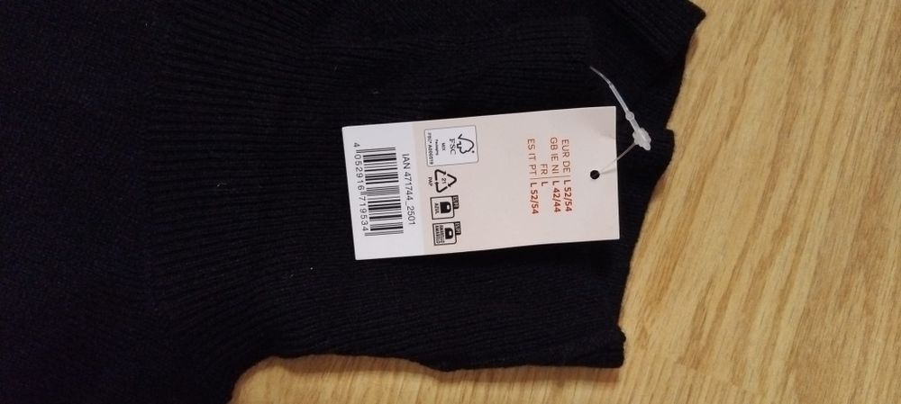 Pulover casmir/mătase L,cu etichetă
