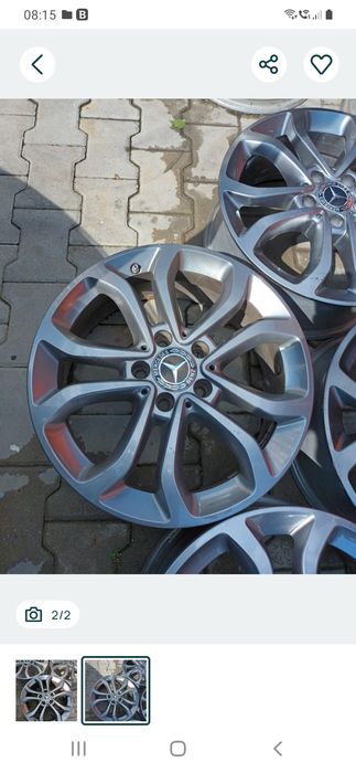 2 jante aliaj 5x112 R17 originale Mercedes C-class