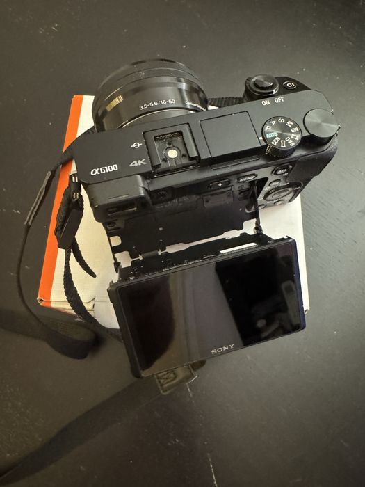 Aparat foto Mirrorless SONY Alpha A6100, 24.2 MP, 4K, Wi-Fi, negru + Obiectiv 16-50mm