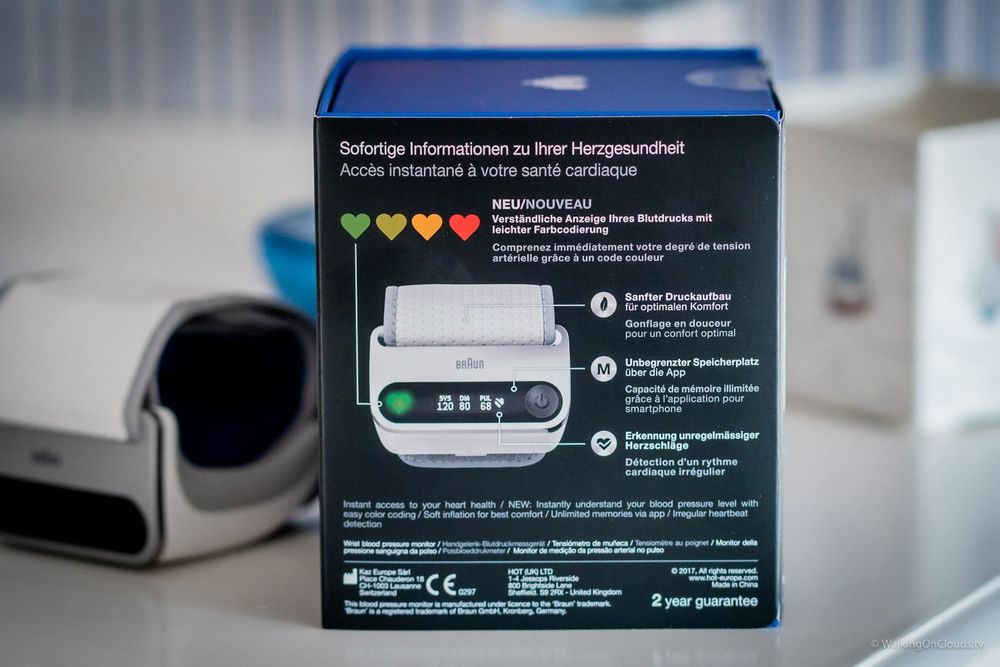 Автоматический тонометр на запястье Braun icheck. Германия