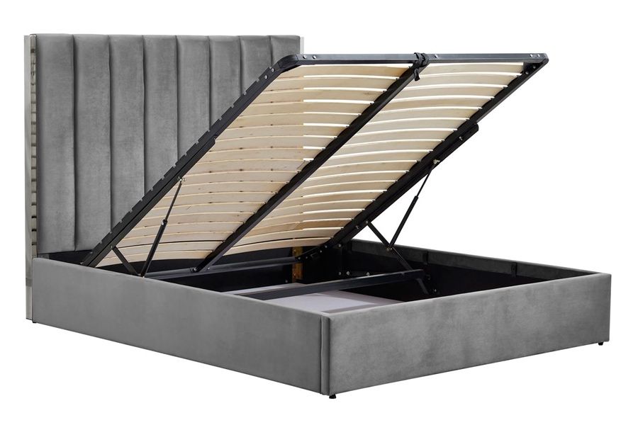 Тапицирано легло Palazzo Сиво