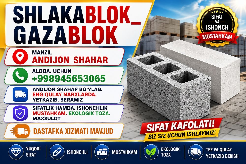 Gazablok va shlakablok