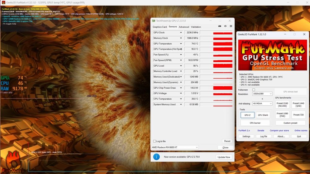 Игровой компьютер i5 12400 rx 6600xt ддр4 32g 1тб
