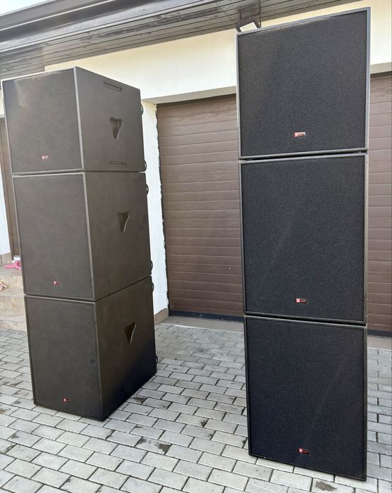 Sistem 4Acoustic topuri tip Fx12  (gen Dynacord XA). Echipare B&C