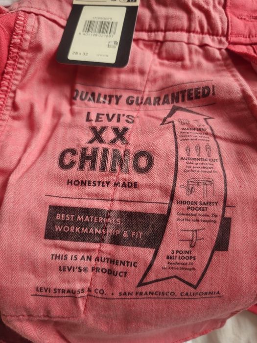 Pantaloni eleganți 'XX Chino Slim Taper LEVI'S ®, Roz, 28×32