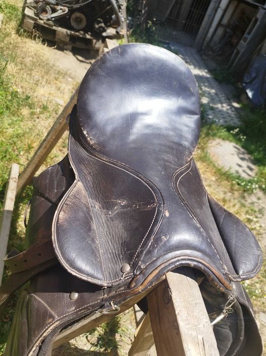 Șa piele naturala călărie echitatie cai