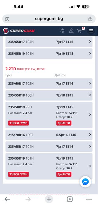 Ляти джанти 19 цола за Шевролет Каптива