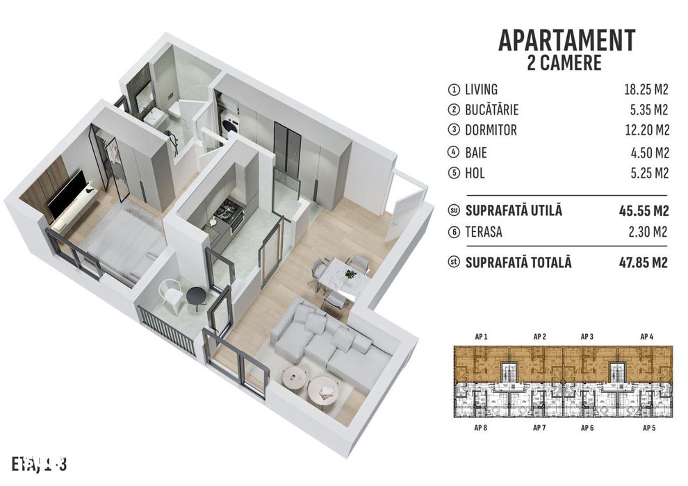 Apartament cu incalzire in pardoseala - langa Cartierul Latin — fotografia 1