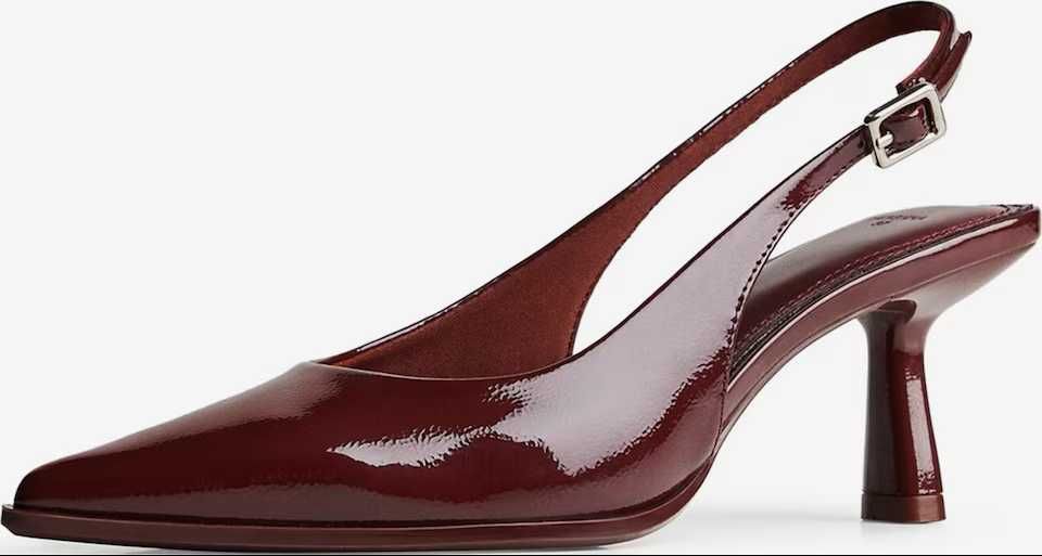 Обувки на ток Bershka бордо