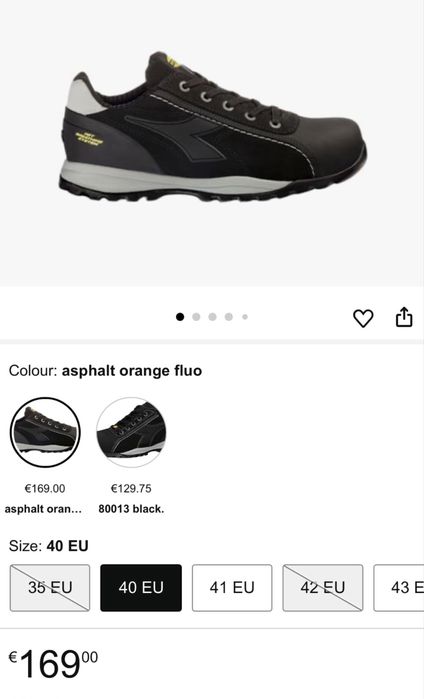 Мъжки обувки с метално бомбе DIADORA . Номер 45