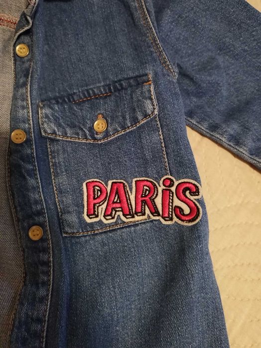 Дънки Okaidi, рокля и блуза Zara 116