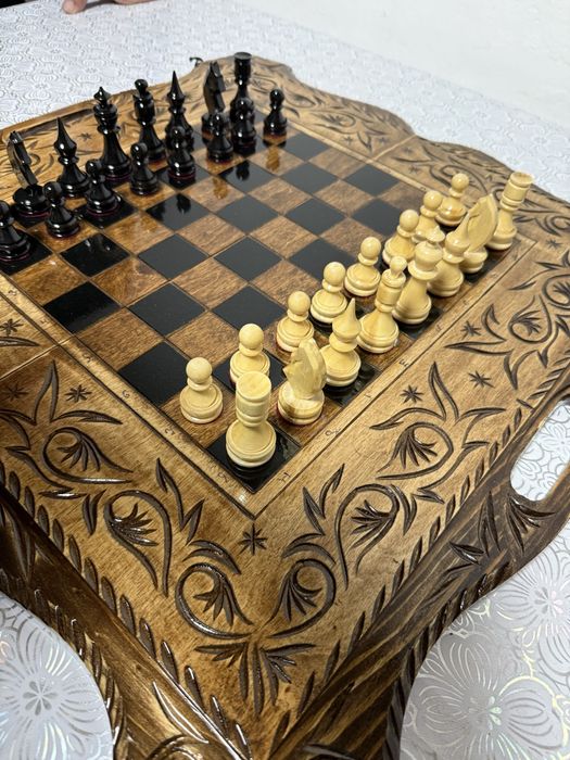 Нарды-шахматы ручной работы