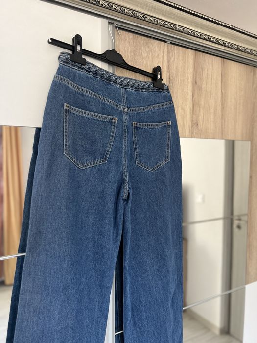 Blugi Vero Moda VMTessa High Rise Wide Leg - Talie Împletită - W28 L32