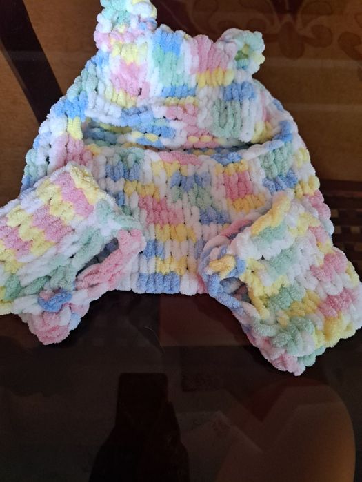 Комплект балаклава и митенки