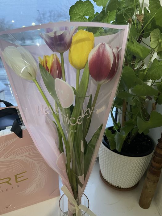 Букеты тюльпаны