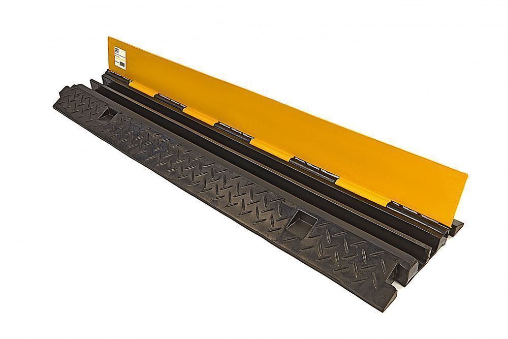 Rampa limitator de viteza cu canal pentru cabluri, 100 cm, hbm machine