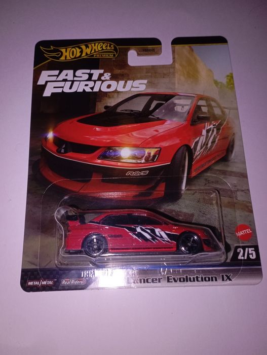 Hot wheels premium fast and furious lancer evolution