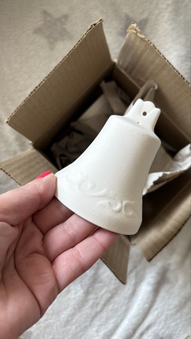 Гипсови камбанки и обувка за декорация нови