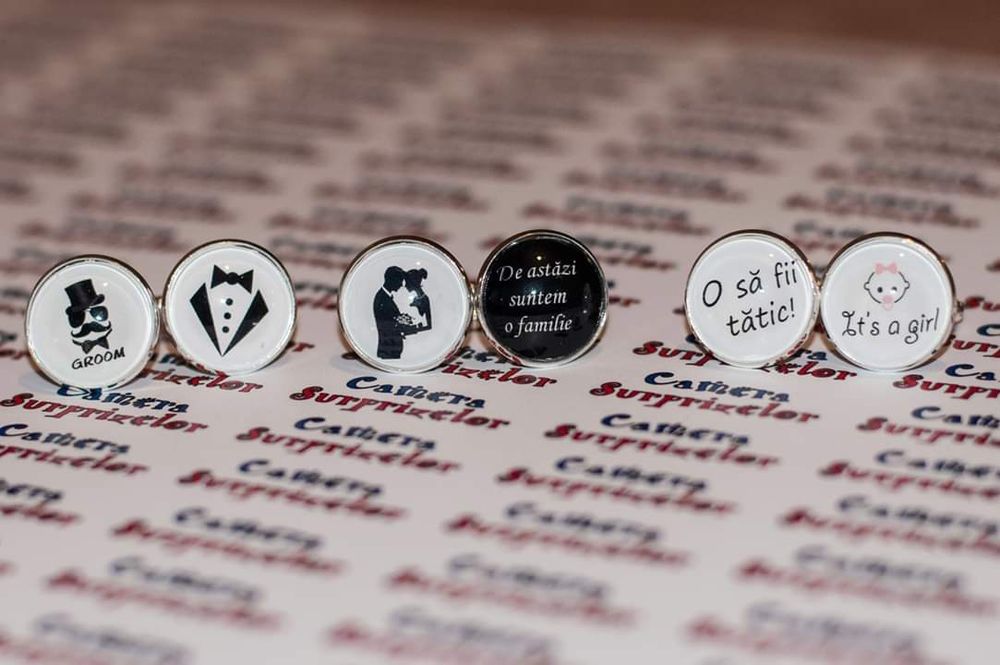 Butoni personalizati camasa, mire, nas, nunta, eveniment